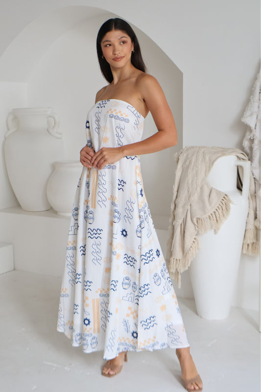 BLUE ISLAND MAXI DRESS – Melika Concept