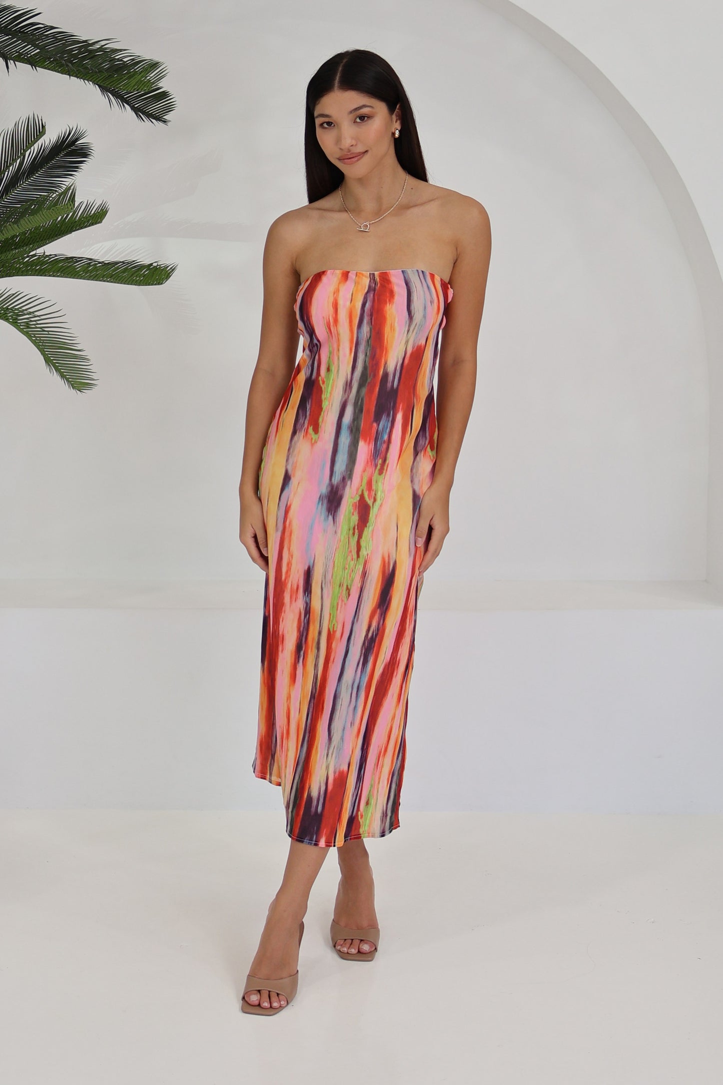 ST BARTS STRAPLESS MAXI DRESS