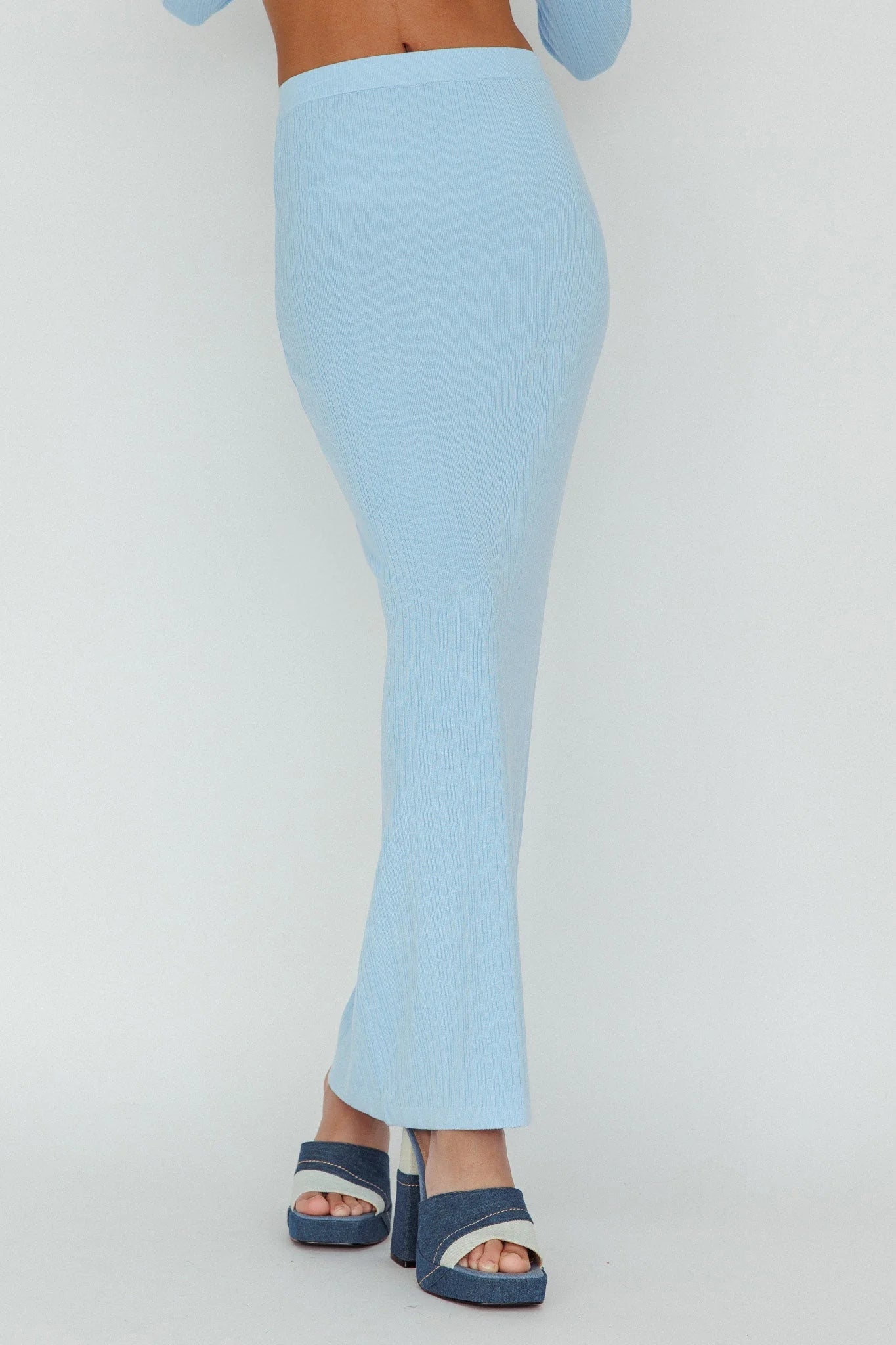 Romel Knit Skirt - Blue