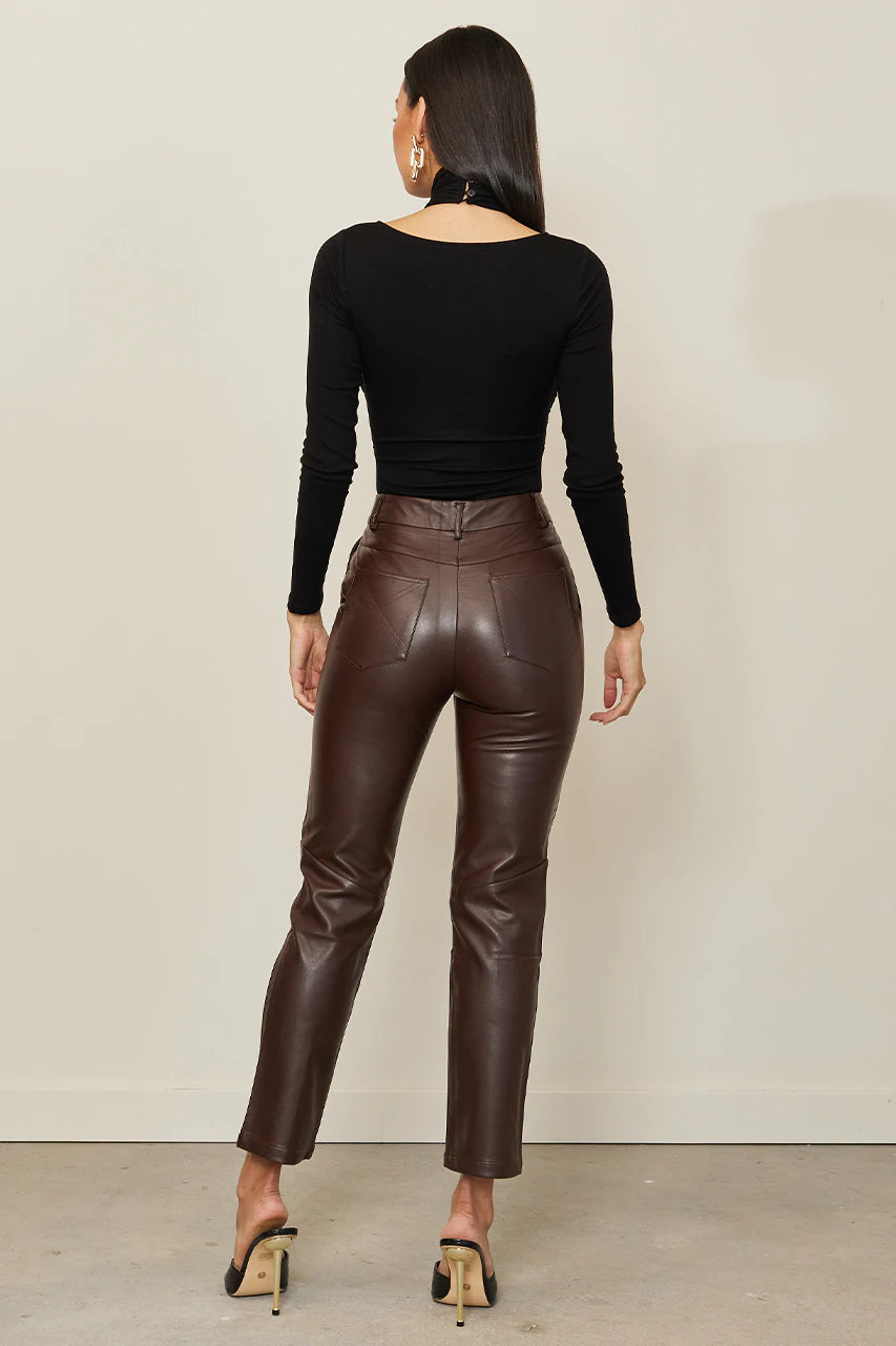 Noor Faux Leather Pants